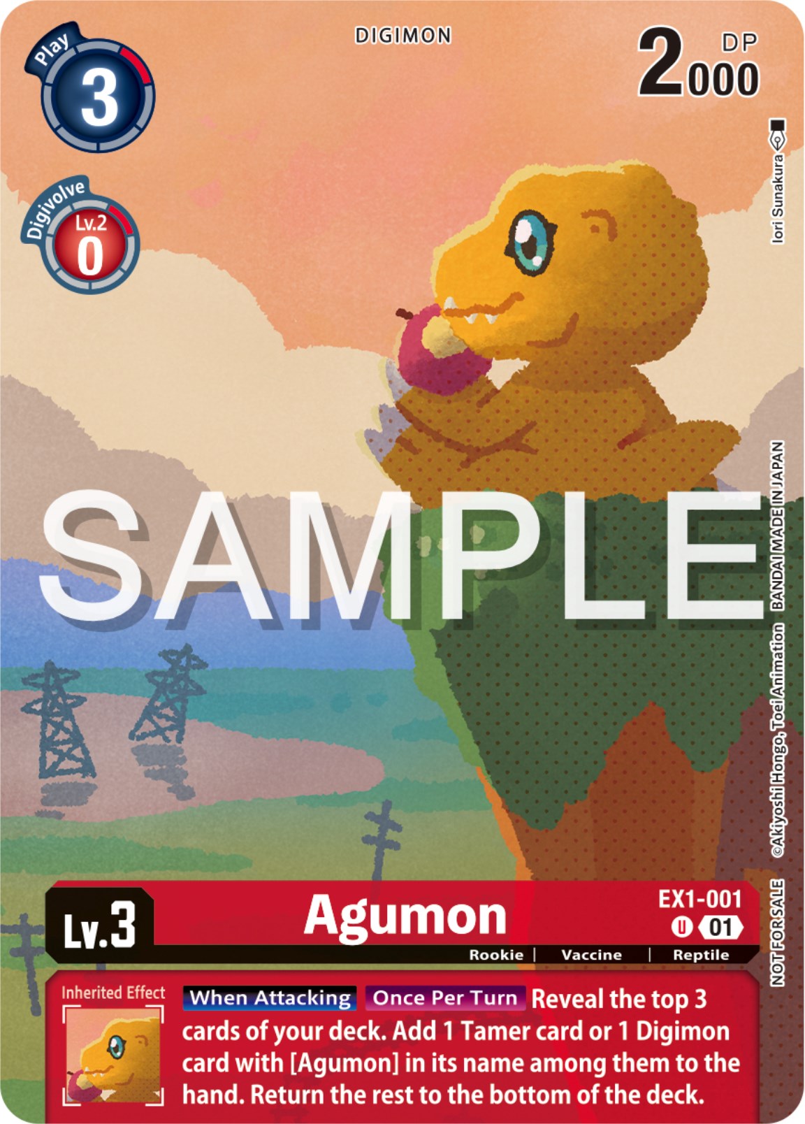 Agumon [EX1-001] (Digimon Illustration Competition Pack 2023) [Classic Collection Promos] | Cracking-Singles