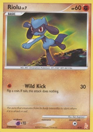 Riolu (6/61) [Diamond & Pearl: Trainer Kit - Lucario] | Cracking-Singles