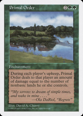 Primal Order [Fifth Edition] | Cracking-Singles