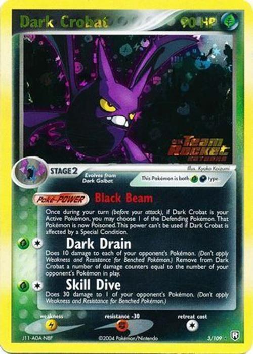 Dark Crobat (3/109) (Stamped) [EX: Team Rocket Returns] | Cracking-Singles