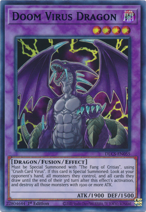 Doom Virus Dragon (Purple) [DLCS-EN055] Ultra Rare | Cracking-Singles