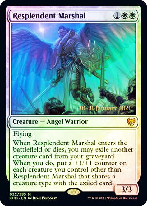 Resplendent Marshal  [Kaldheim Prerelease Promos] | Cracking-Singles