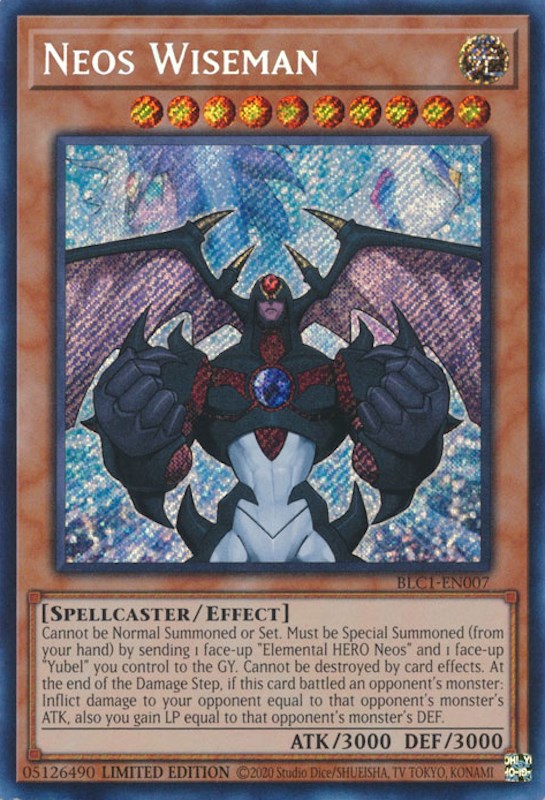 Neos Wiseman [BLC1-EN007] Secret Rare | Cracking-Singles