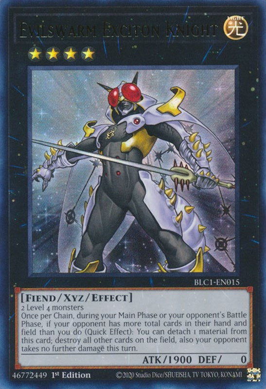 Evilswarm Exciton Knight [BLC1-EN015] Ultra Rare | Cracking-Singles