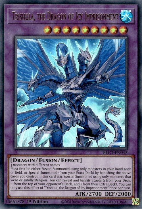 Trishula, the Dragon of Icy Imprisonment [BLC1-EN045] Ultra Rare | Cracking-Singles