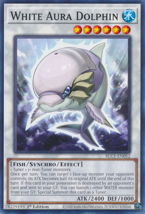 White Aura Dolphin [BLC1-EN052] Common | Cracking-Singles