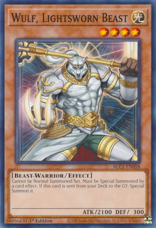 Wulf, Lightsworn Beast [BLC1-EN058] Common | Cracking-Singles