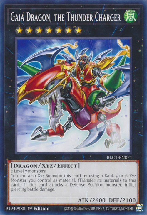 Gaia Dragon, the Thunder Charger [BLC1-EN071] Common | Cracking-Singles