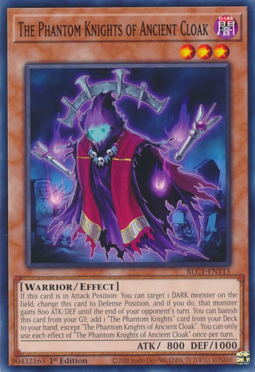 The Phantom Knights of Ancient Cloak [BLC1-EN115] Common | Cracking-Singles