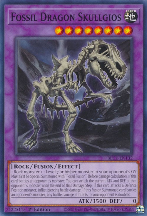 Fossil Dragon Skullgios [BLC1-EN132] Common | Cracking-Singles