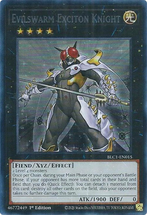 Evilswarm Exciton Knight (Silver) [BLC1-EN015] Ultra Rare | Cracking-Singles