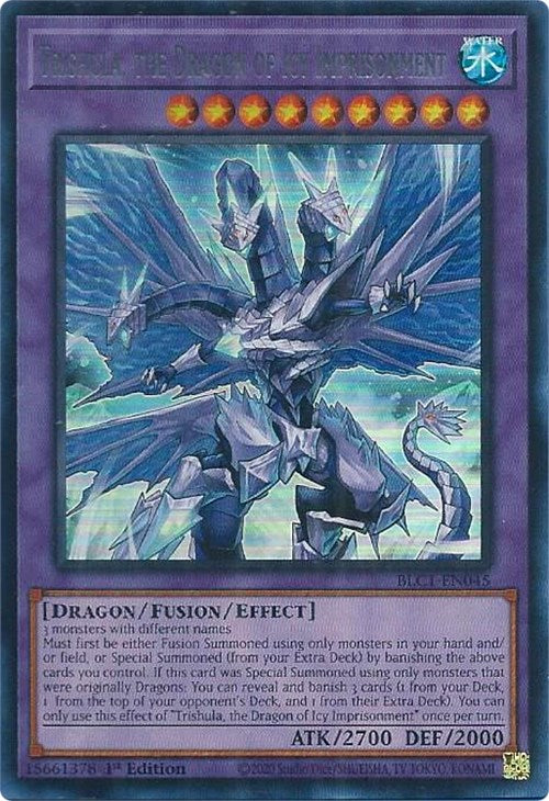 Trishula, the Dragon of Icy Imprisonment (Silver) [BLC1-EN045] Ultra Rare | Cracking-Singles