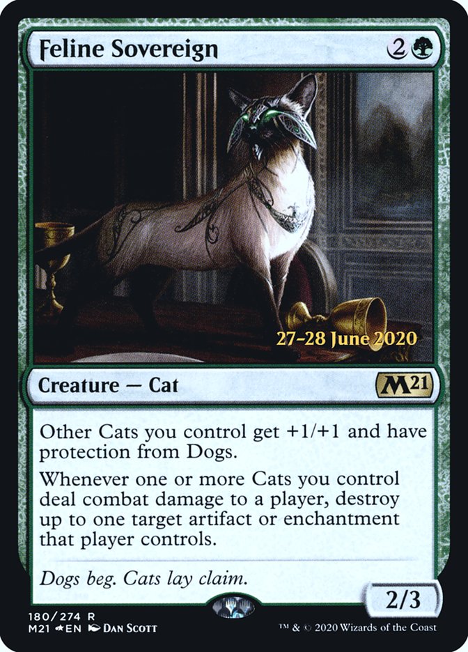 Feline Sovereign  [Core Set 2021 Prerelease Promos] | Cracking-Singles