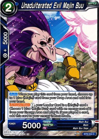 Unadulterated Evil Majin Buu [BT6-044] | Cracking-Singles