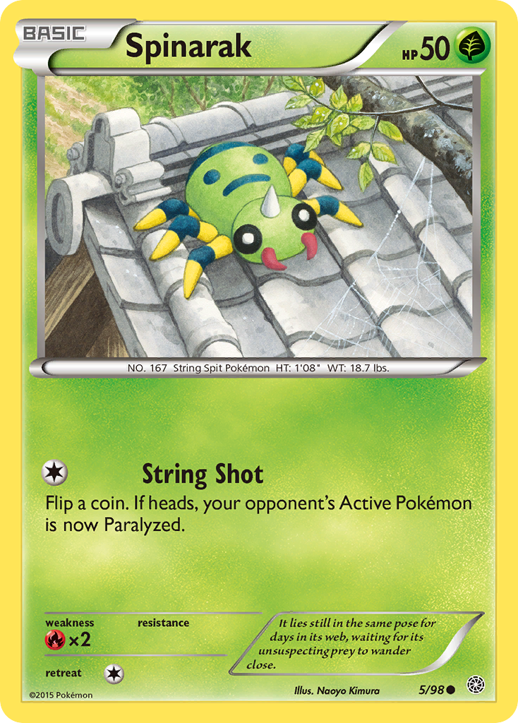 Spinarak (5/98) [XY: Ancient Origins] | Cracking-Singles