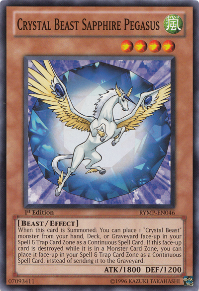 Crystal Beast Sapphire Pegasus [RYMP-EN046] Common | Cracking-Singles