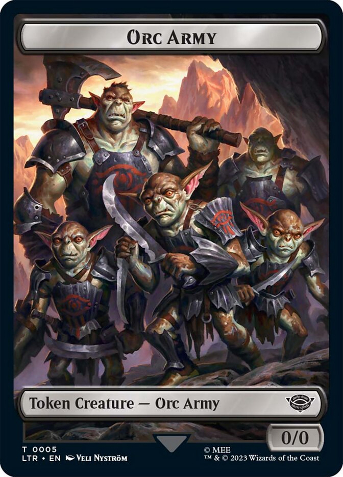 Orc Army Token (05) [The Lord of the Rings: Tales of Middle-Earth Tokens] | Cracking-Singles