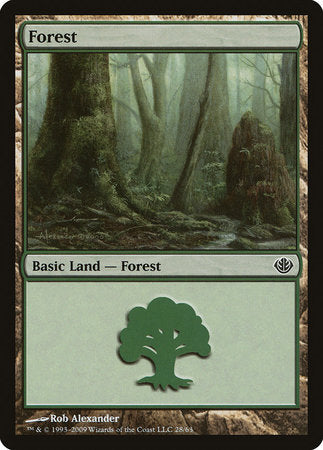 Forest (28) [Duel Decks: Garruk vs. Liliana] | Cracking-Singles