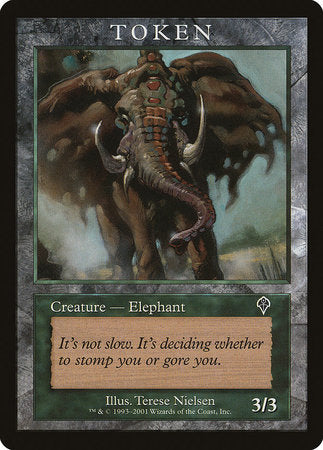 Elephant Token (Invasion) [Magic Player Rewards 2001] | Cracking-Singles