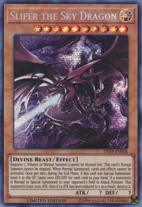 Slifer the Sky Dragon [TN19-EN008] Prismatic Secret Rare | Cracking-Singles