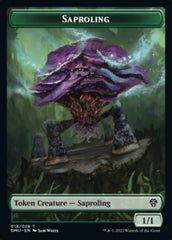 Saproling // Elemental Double-sided Token [Dominaria United Tokens] | Cracking-Singles