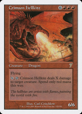 Crimson Hellkite [Seventh Edition] | Cracking-Singles