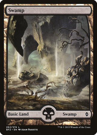 Swamp (262) - Full Art [Battle for Zendikar] | Cracking-Singles