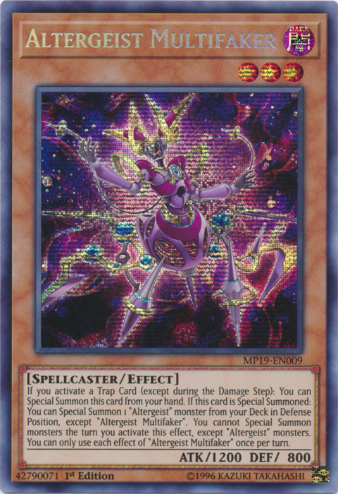 Altergeist Multifaker [MP19-EN009] Prismatic Secret Rare | Cracking-Singles