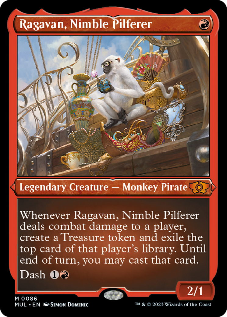 Ragavan, Nimble Pilferer (Foil Etched) [Multiverse Legends] | Cracking-Singles