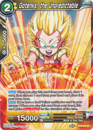 Gotenks, the Unpredictable [BT8-078] | Cracking-Singles