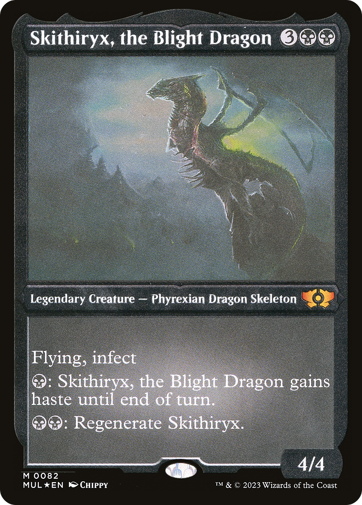 Skithiryx, the Blight Dragon (Foil Etched) [Multiverse Legends] | Cracking-Singles