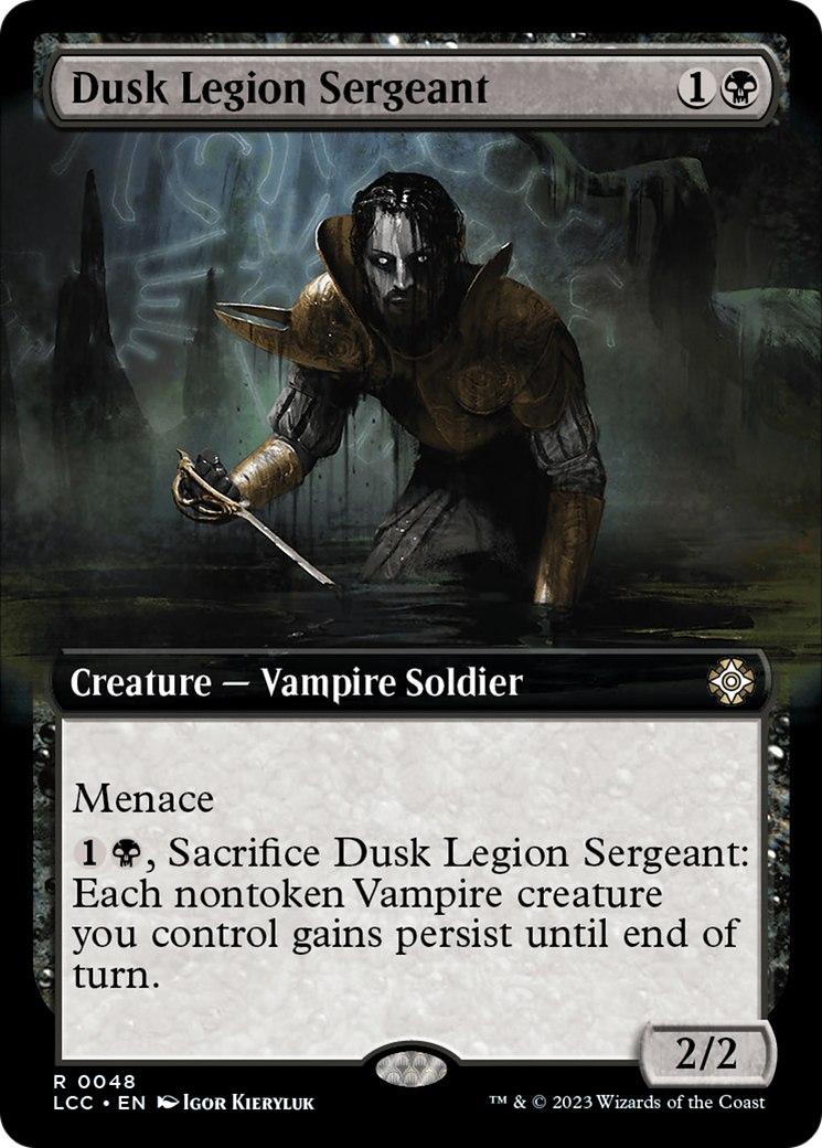 Dusk Legion Sergeant (Extended Art) [The Lost Caverns of Ixalan Commander] | Cracking-Singles