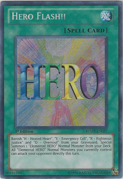 Hero Flash!! [RYMP-EN027] Secret Rare | Cracking-Singles