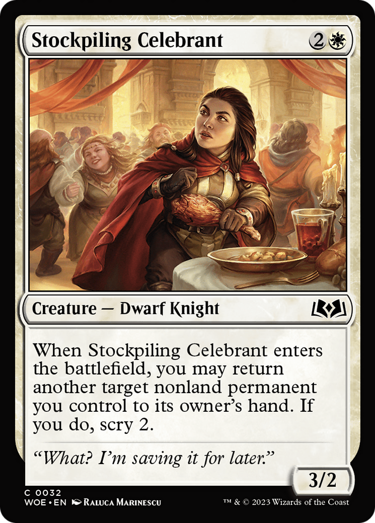 Stockpiling Celebrant [Wilds of Eldraine] | Cracking-Singles