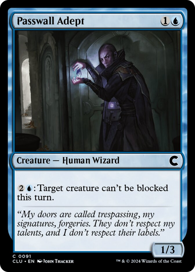 Passwall Adept [Ravnica: Clue Edition] | Cracking-Singles