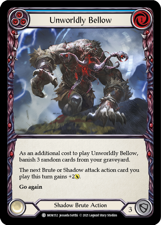 Unworldly Bellow (Blue) [MON152] 1st Edition Normal | Cracking-Singles