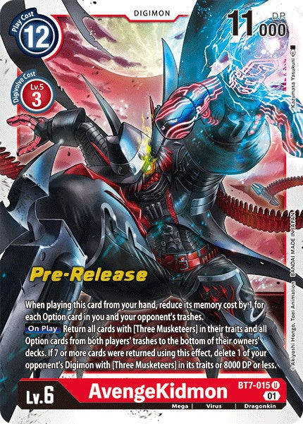 AvengeKidmon [BT7-015] [Next Adventure Pre-Release Cards] | Cracking-Singles