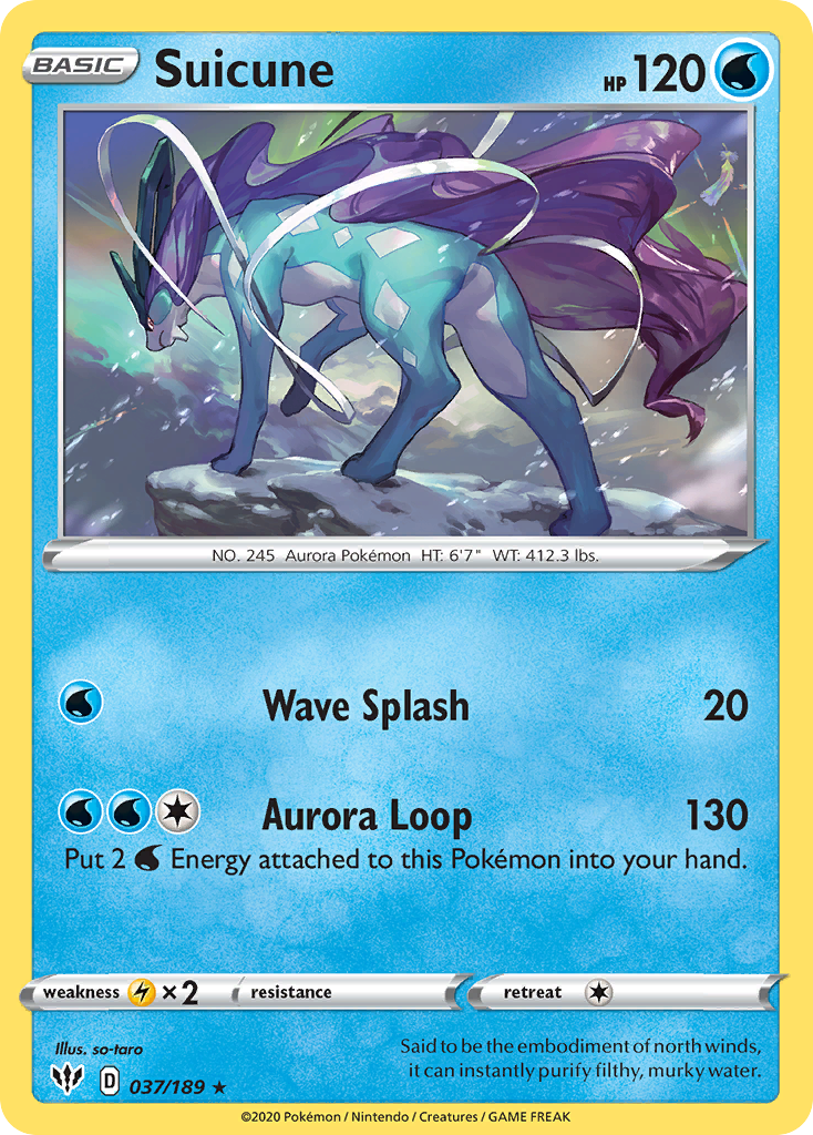 Suicune (037/189) [Sword & Shield: Darkness Ablaze] | Cracking-Singles