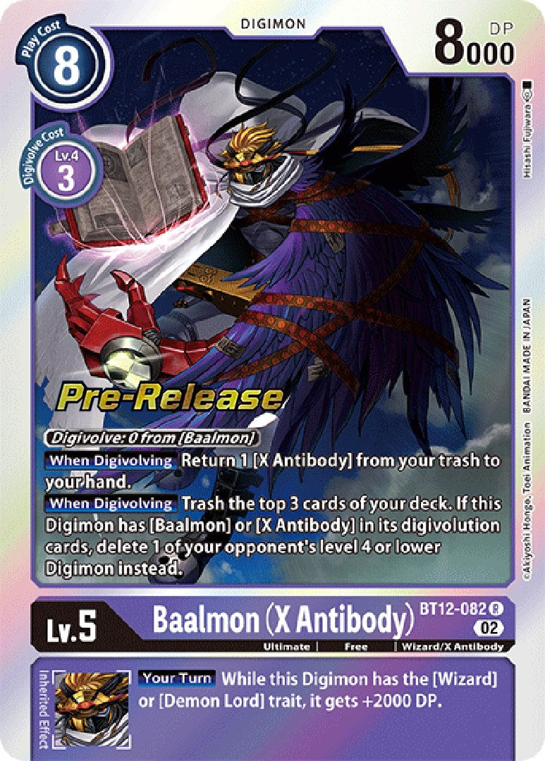 Baalmon (X Antibody) [BT12-082] [Across Time Pre-Release Cards] | Cracking-Singles