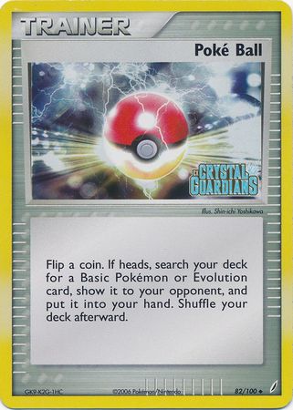 Poke Ball (82/100) (Stamped) [EX: Crystal Guardians] | Cracking-Singles