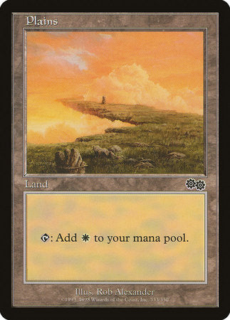 Plains (333) [Urza's Saga] | Cracking-Singles