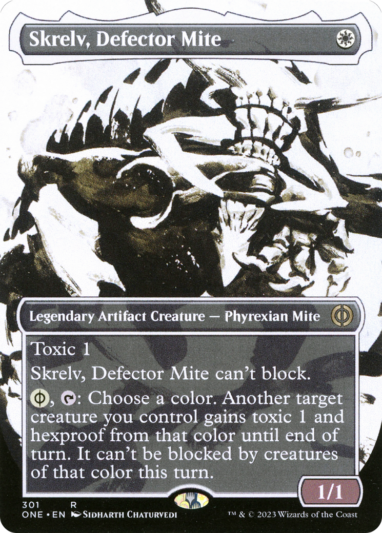 Skrelv, Defector Mite (Borderless Ichor) [Phyrexia: All Will Be One] | Cracking-Singles