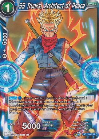 SS Trunks, Architect of Peace (Starter Deck - Spirit of Potara) [SD12-05] | Cracking-Singles