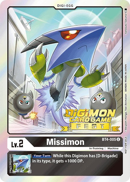 Missimon [BT4-005] (Digimon Card Game Fest 2022) [Great Legend Promos] | Cracking-Singles