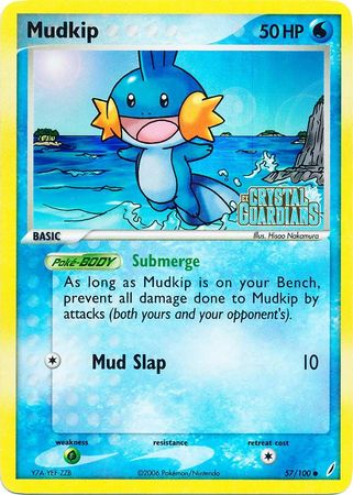 Mudkip (57/100) (Stamped) [EX: Crystal Guardians] | Cracking-Singles