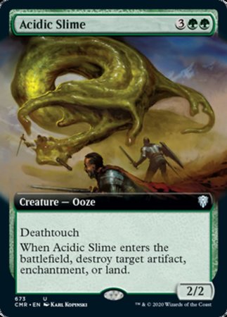 Acidic Slime (Extended Art) [Commander Legends] | Cracking-Singles