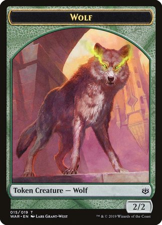 Wolf Token [War of the Spark Tokens] | Cracking-Singles