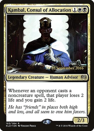 Kambal, Consul of Allocation [Kaladesh Promos] | Cracking-Singles