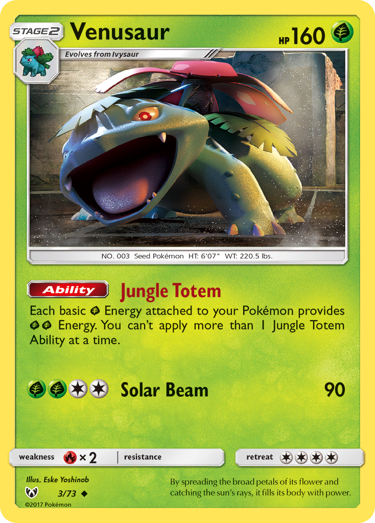 Venusaur (3/73) [Sun & Moon: Shining Legends] | Cracking-Singles