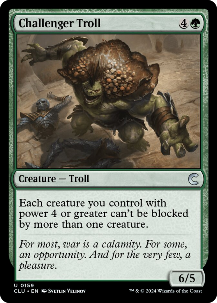 Challenger Troll [Ravnica: Clue Edition] | Cracking-Singles